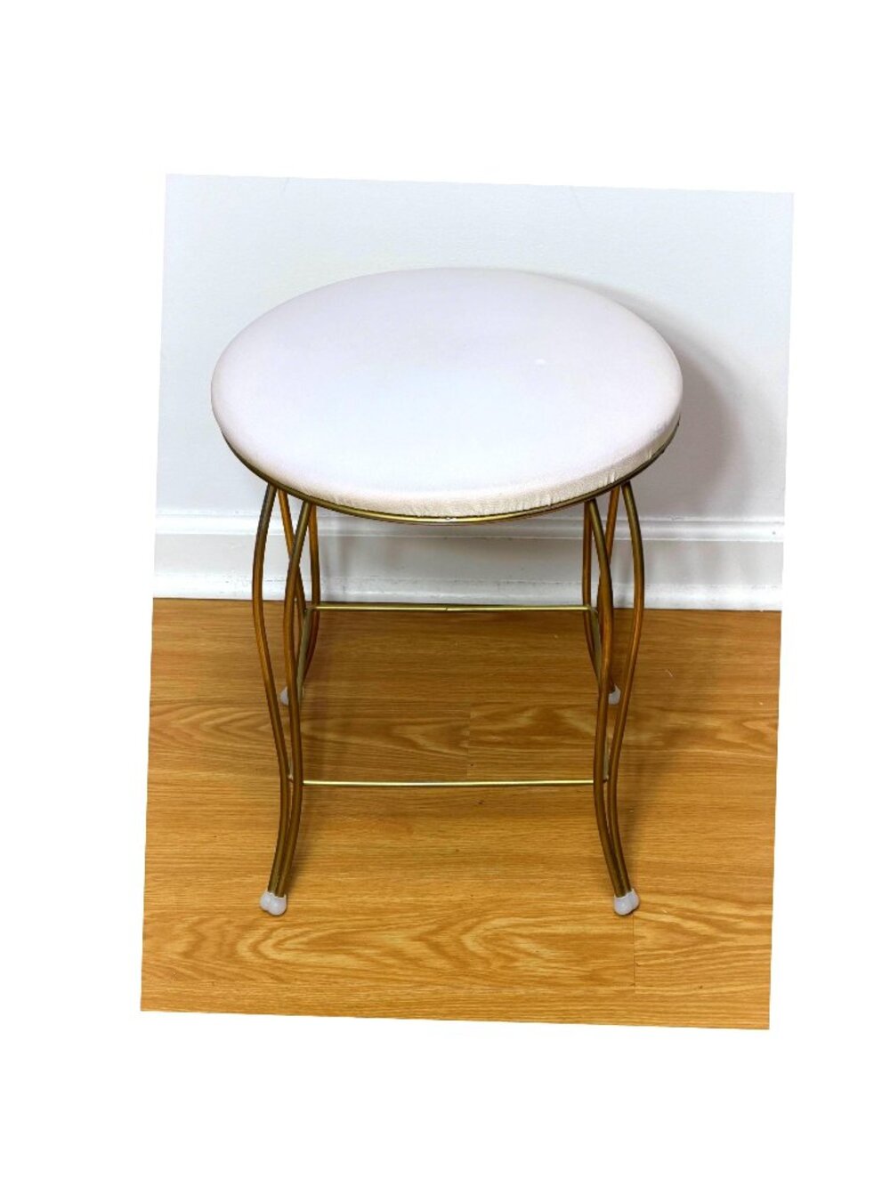 1960s vintage Vanity Stool with padded seat by Lee/Rowan Co.